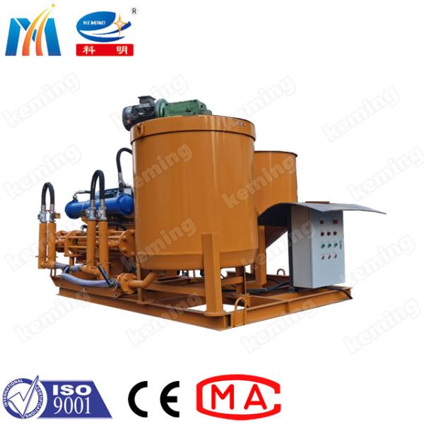 Quality Piston Grout Pump Station With Two Barrels Concrete Cement Mixing Storage Barrel wholesale