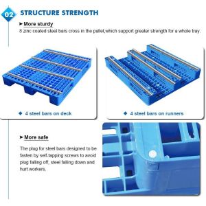 Light weight one time plastic pallets for transport and storage, Heavy duty