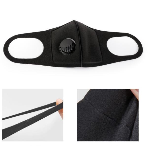 Washable Polyurethane SpongeCivil Face Mask Eco Friendly With Valve Filter