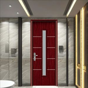 Moistureproof Weather Resistance WPC Hollow Door Hinged Installation Method