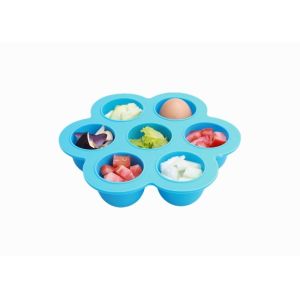 BPA Free Silicone Egg Bites Mold , Baby Food Storage Containers FDA Certified