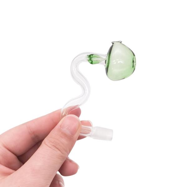 Quality Drinking Curved Inhale Bent Mushroom Head Hookah Pipe wholesale