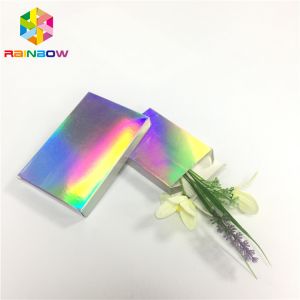 Recyclable Custom Printed Paper Boxes Folding Hologram Gift Card Fleixble