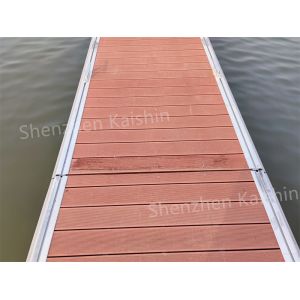 Marine Aluminium Gangway Anti Skid Walkway Floating Bridge / Floating Pontoon
