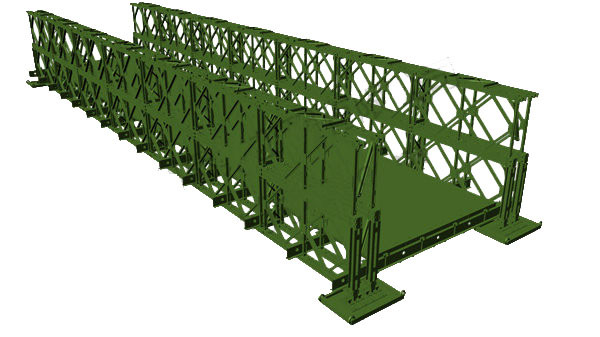 Quality Professional Temporary Bailey Bridge Steel Structure Customized AWS Approved wholesale