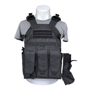Multi-function Protective Vest With Molle System and Pouches for Body Safety in