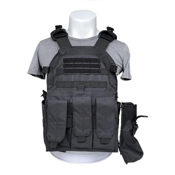 Multi-function Protective Vest With Molle System and Pouches for Body Safety in