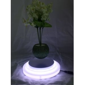 led light magnetic levitation floating air bonsai flower pot tree plant