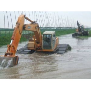 Customized Hydraulic Excavator Pontoon Amphibious Floating used for  320D 320C SY215 PC200Excavator Chassis Machine