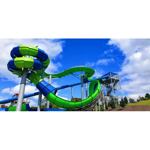 Outdoor Kids Water Splash Park Rides Swimming Pool Fiberglass Slide for Adults