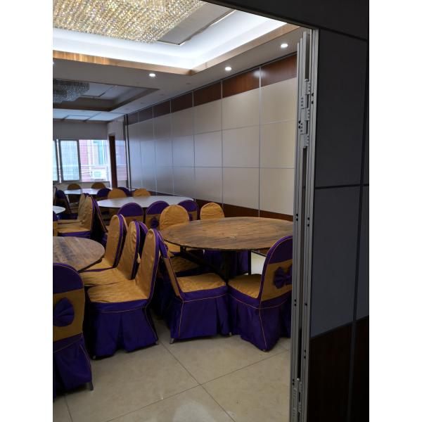 Melamine Surface Floor To Ceiling Folding Room Partitions For Conference Room