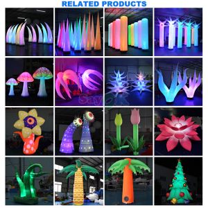 Free 3d Design Commercial Giant Inflatable Rich Flower Inflatables Flowers Pot