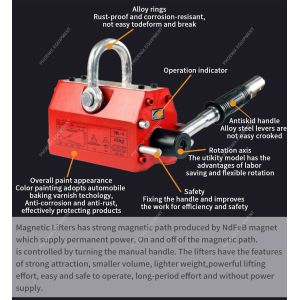 Durable Permanent Magnetic Lifter for Steel Scraps Handling in Building Material
