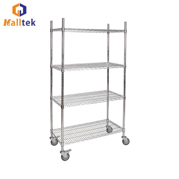 Quality Adjustable Kitchen 5 Layer Steel Wire Shelf Chrome Plated wholesale