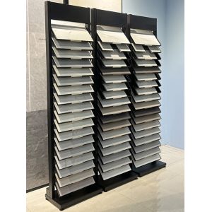 Freestanding Tower Stone Display Stand 400 X 300mm With Shelves