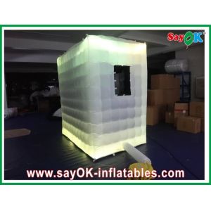 Cheap Inflatable Photo Studio Logo Printing Inflatable Blow-Up Photobooth For Photostudio With Pitched Roof for sale
