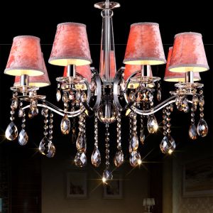 Grey Lampshade metal chandelier for indoor home lighting fixtures (WH-MI-61)