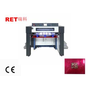 Wine Packaging Paper Box Automatic Embossing Machine , Industrial Paper Sheet