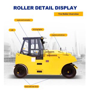 16 Ton Vibratory Compactor Easy Operate Pneumatic Tyre Road Roller with Cheap