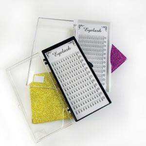 China C & D Curl Type Natural Russian Volume Lashes Silk PBT Fiber Material on sale