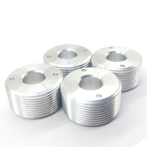 CNC Turning Aluminum Coupling Ring with External Threads