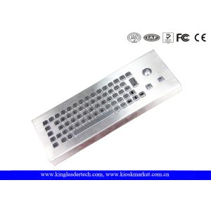 USB Interface Desktop Rugged Keyboard Trackball With 65 Keys