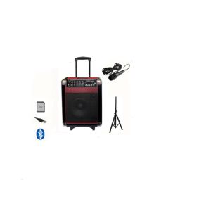 Professional Portable DJ Trolley Speaker Audio BT Battery Speaker With Disco