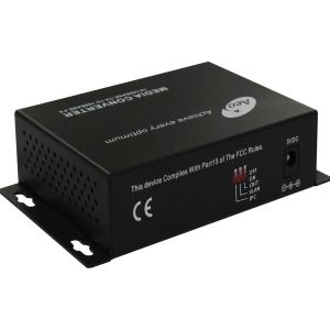 Ethernet Media Converter Single Mode Fiber To RJ45 with 1 Fiber and 2 Ethernet