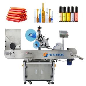 Electric Driven Vial Syrup Blood Collection Tube Labeling Machine with Wood