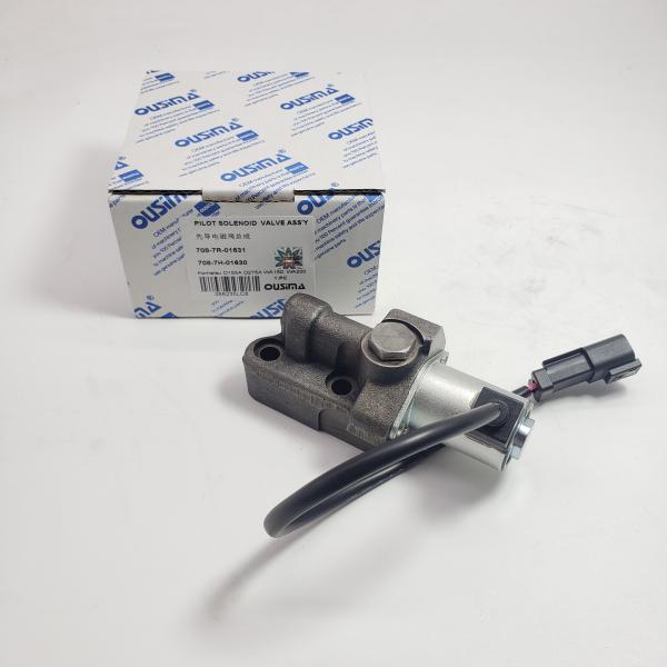 Pilot Solenoid Valve Assy 708-7R-01631 708-7H-01630 For Komatsu D155A D275A WA150 WA200