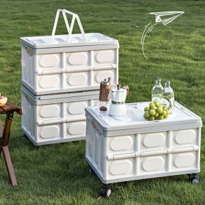 Rubber Wheel Campervan Folding Camp Multipurpose Wagon Picnic Van Fold Up