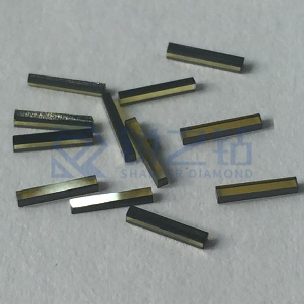 SCD11 4x0.6x0.6mm Yellow HPHT Diamond Plate With Full Four 90 Degree Corners