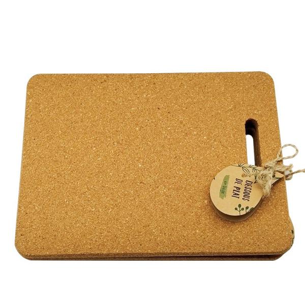 Quality Rectangular Cork Mat Placemat For Dishes Cork Heat Pads Hot Holder Stand wholesale