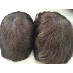 Medium Density Men'S Toupee Male Toupee With Clips Attachment