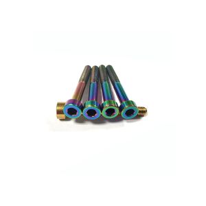 Gr2 / Gr5 Titanium Cycling Bolts Din912 Hex Screws Ti Bolts Mtb Anodizing