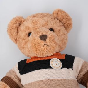 Cheap Different Colors Teddy Bear Long Plush Toy With Knit T Shirt Small Bear Stuffed Animal for sale