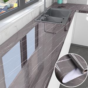 0.6*100m Roll Size PVC Marble Sheet Peel and Stick Wallpaper Enhance Your