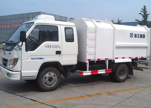 Hydraulic Side Loader Garbage Truck 5000L Special Purpose Vehicles For