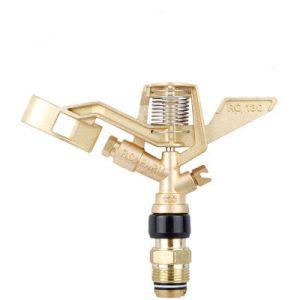 China 3/4 Inch 360 Gear Drive Impulse Water Sprinkler Zinc Alloy Material Painted Surface on sale