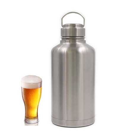 Wide Mouth 1.89L Vacuum Insulated Growlers Sport Use