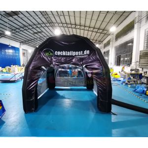 Commercial Black Portable Inflatable Marquee Tent Customized