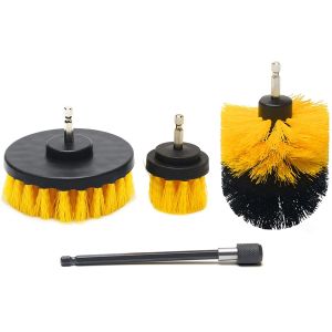 Drill Brush Attachment 4pcs Scrubber Brush Kit with Extend Attachment