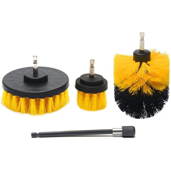 Quality Drill Brush Attachment 4pcs Scrubber Brush Kit with Extend Attachment wholesale
