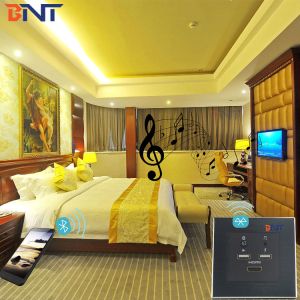 hotel room Audio Video system USB charger Media hub Socket Plate with blue tooth