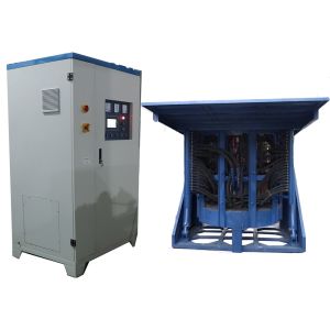 Medium Frequency Induction Smelting Furnace Systerm With 500KG / 1 Ton Capacity