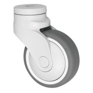 China Elastic Thermoplastic Rubber TPR Castors , Plastic Medical Device Caster on sale