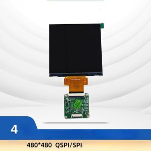 QSPI Standardized Small Board | 4.0-inch 480×480 500nits QSPI/SPI Dual Interface