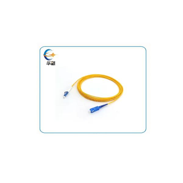 Yellow Color Fiber Optic Patch Cable Optical with and Fast Sample Leadtime of 3
