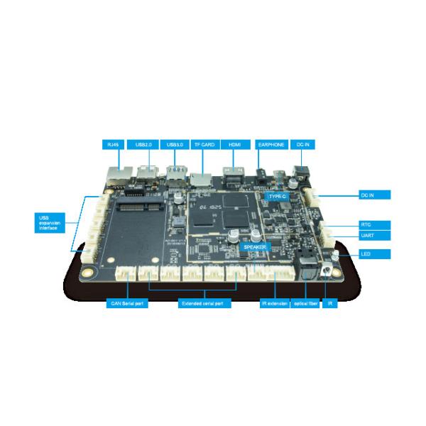HD Android 7.1 OS Mainboard RK3328 Embedded ARM Board H.265 4K Video Multiple