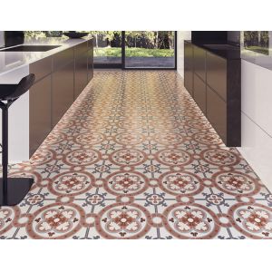 China 200x200mm Red Porcelain Floor Tile 8.5mm Thickness on sale